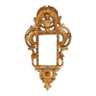 Miroir De Chambre - Miroir De Mariée - Bois Doré - époque : XVIIIème Siècle