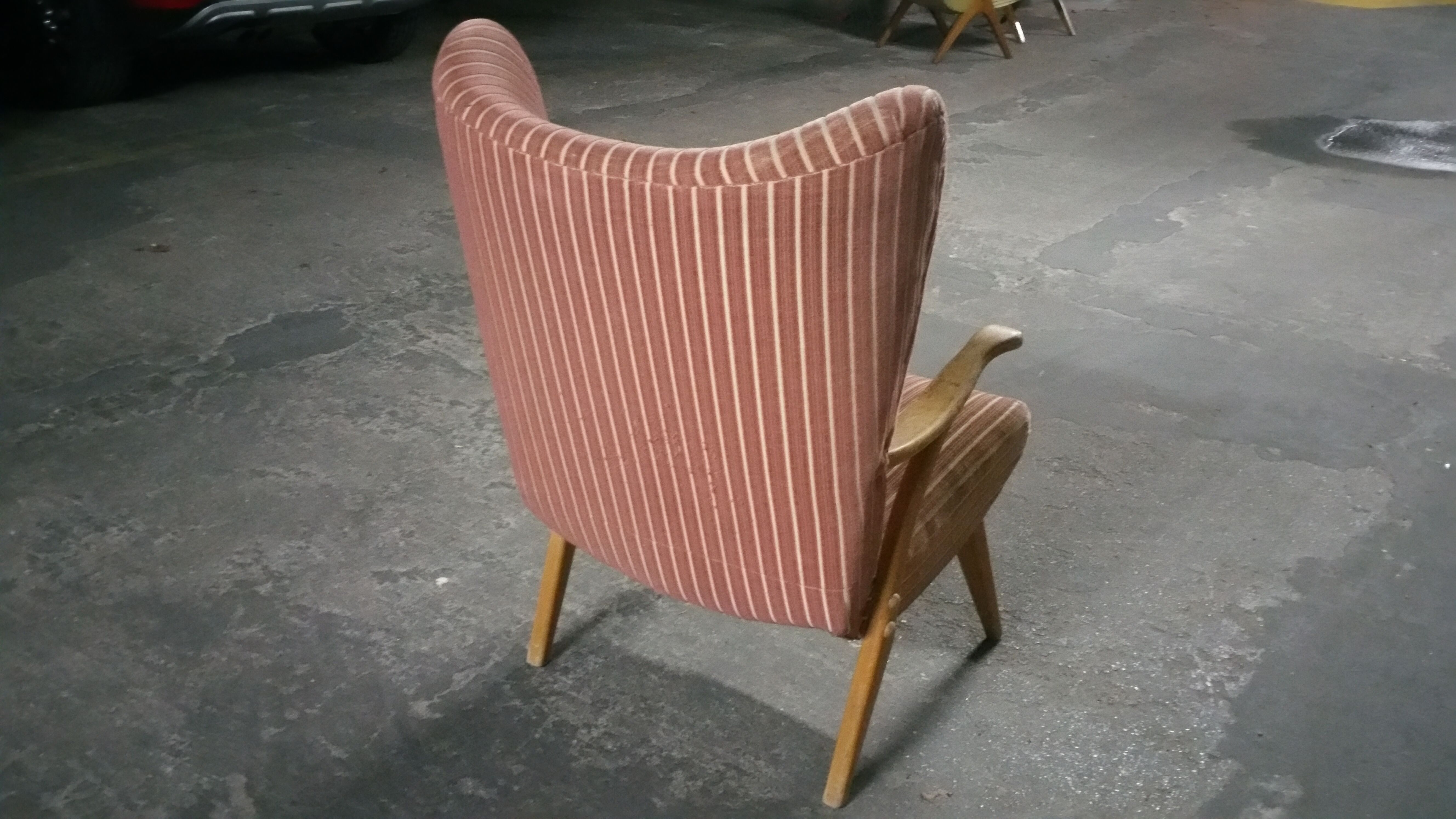 1 armchair Bergere chair wing Scandinavian Danish 50s 60s