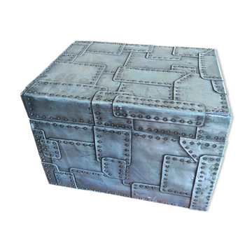 Coffre metal zinc