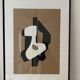 Guitare_ great original drawing on framed craft