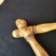 Antique extendable wall coat rack, accordion, 9 hooks.