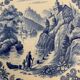 10 assiettes plates bleues Villeroy et Boch modèle Burgenland 1950