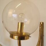 Extra Large Vintage Brass Wall Lamp: Mid-Century Italian Lighting