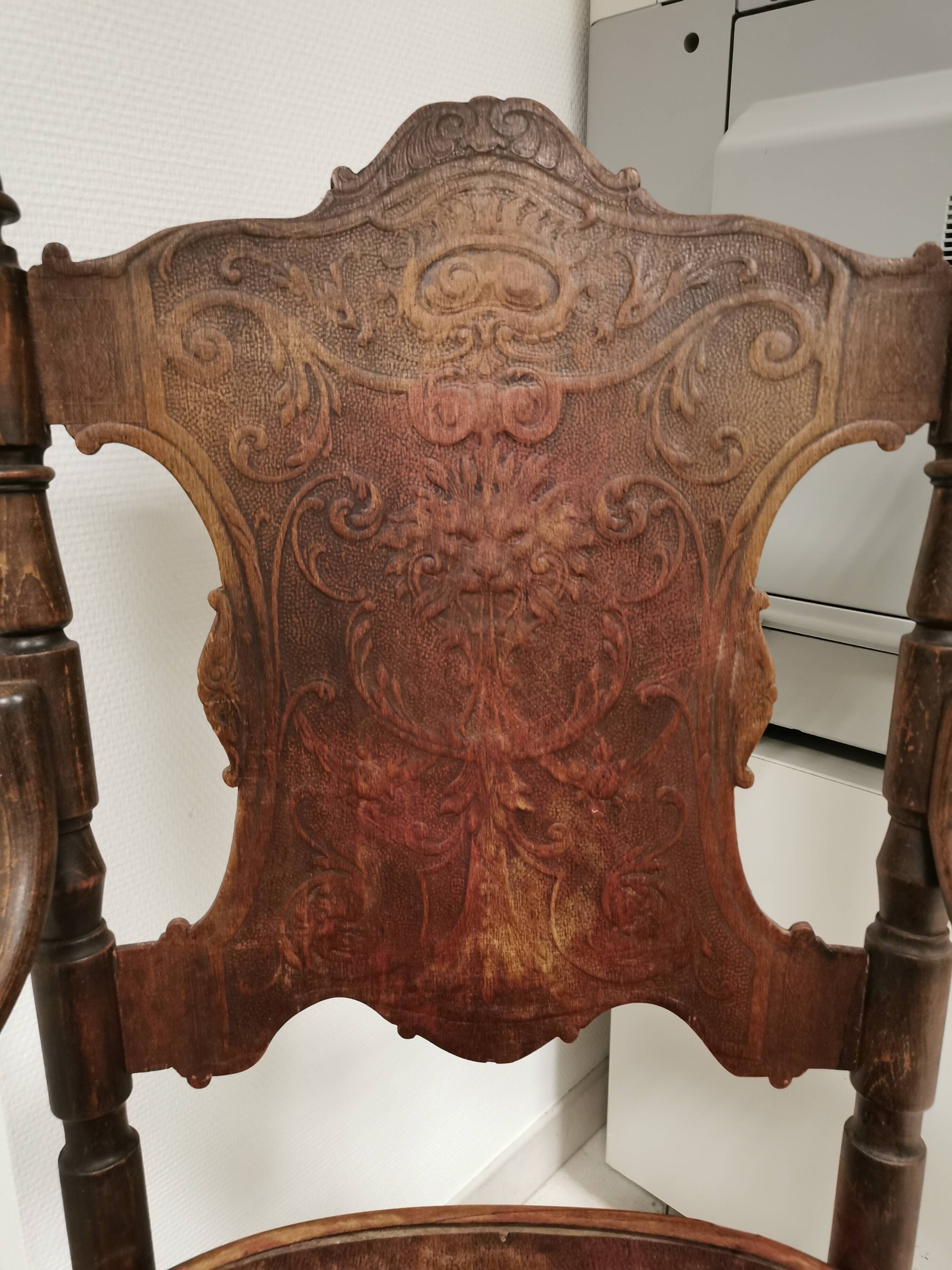 Old fischel armchair, bentwood chair