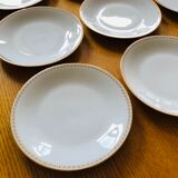 Flat porcelain plates by Sologne Larchevêque