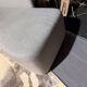 Sofa design fabric and brass