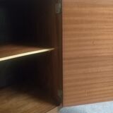 Art Deco walnut bedside table