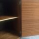 Art Deco walnut bedside table