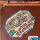 Old travel suitcase and legendary stickers, 1920