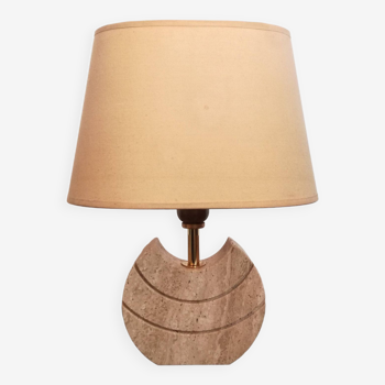 Small travertine lamp 1970