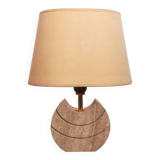 Small travertine lamp 1970