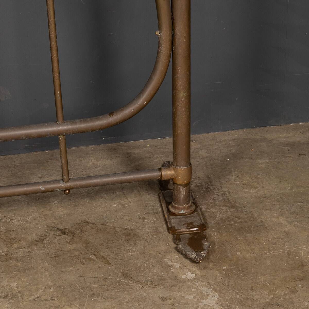 Antique 19thc victorian pair of brass coat stands c.1890