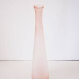 Pink frosted glass bottle