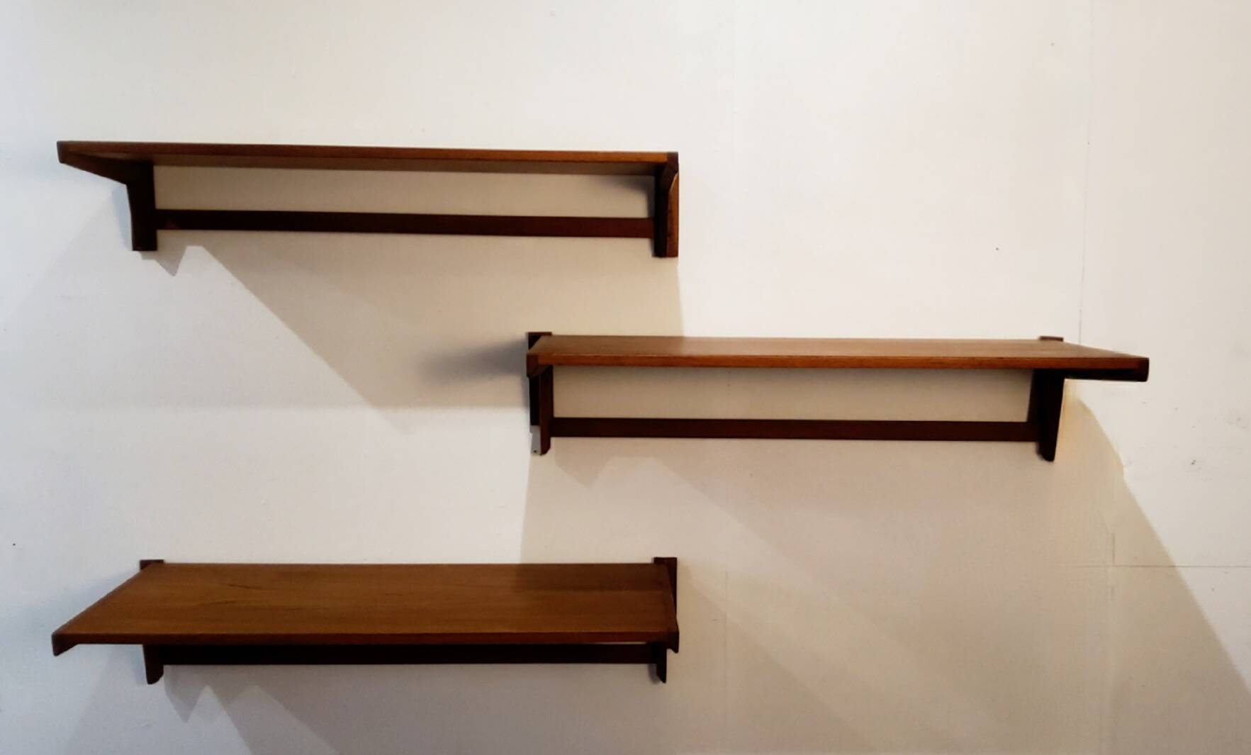 Floating wall shelves by Kai Kristiansen, Denmark, 1960s