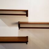 Floating wall shelves by Kai Kristiansen, Denmark, 1960s