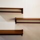 Floating wall shelves by Kai Kristiansen, Denmark, 1960s