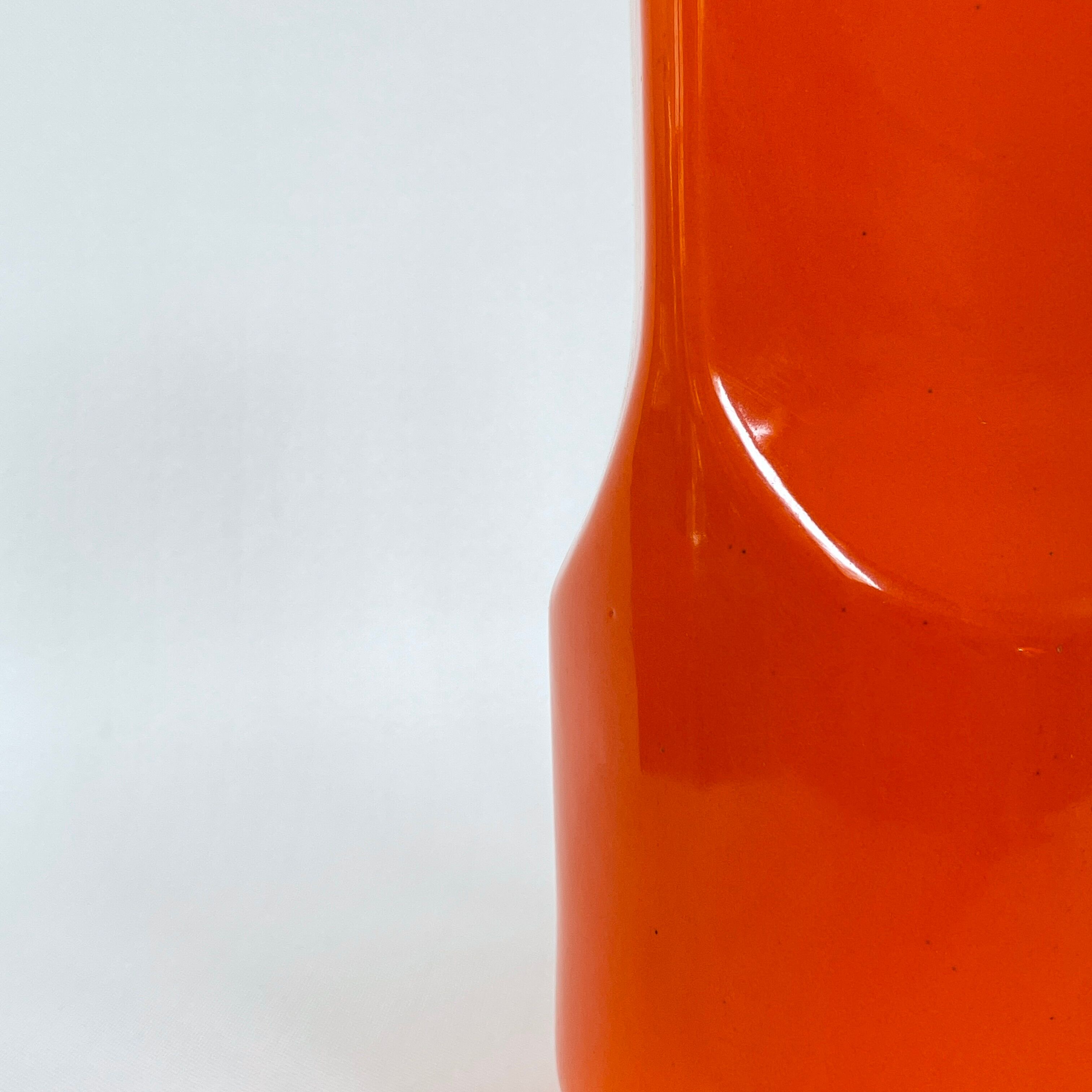 Enamelled ceramic vase design by Gabbianelli, Italy 1970
