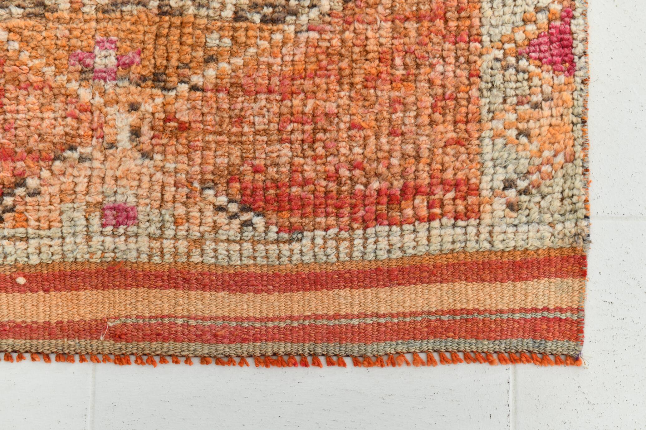 Tapis de couloir vintage aux couleurs douces, 91 x 295 cm