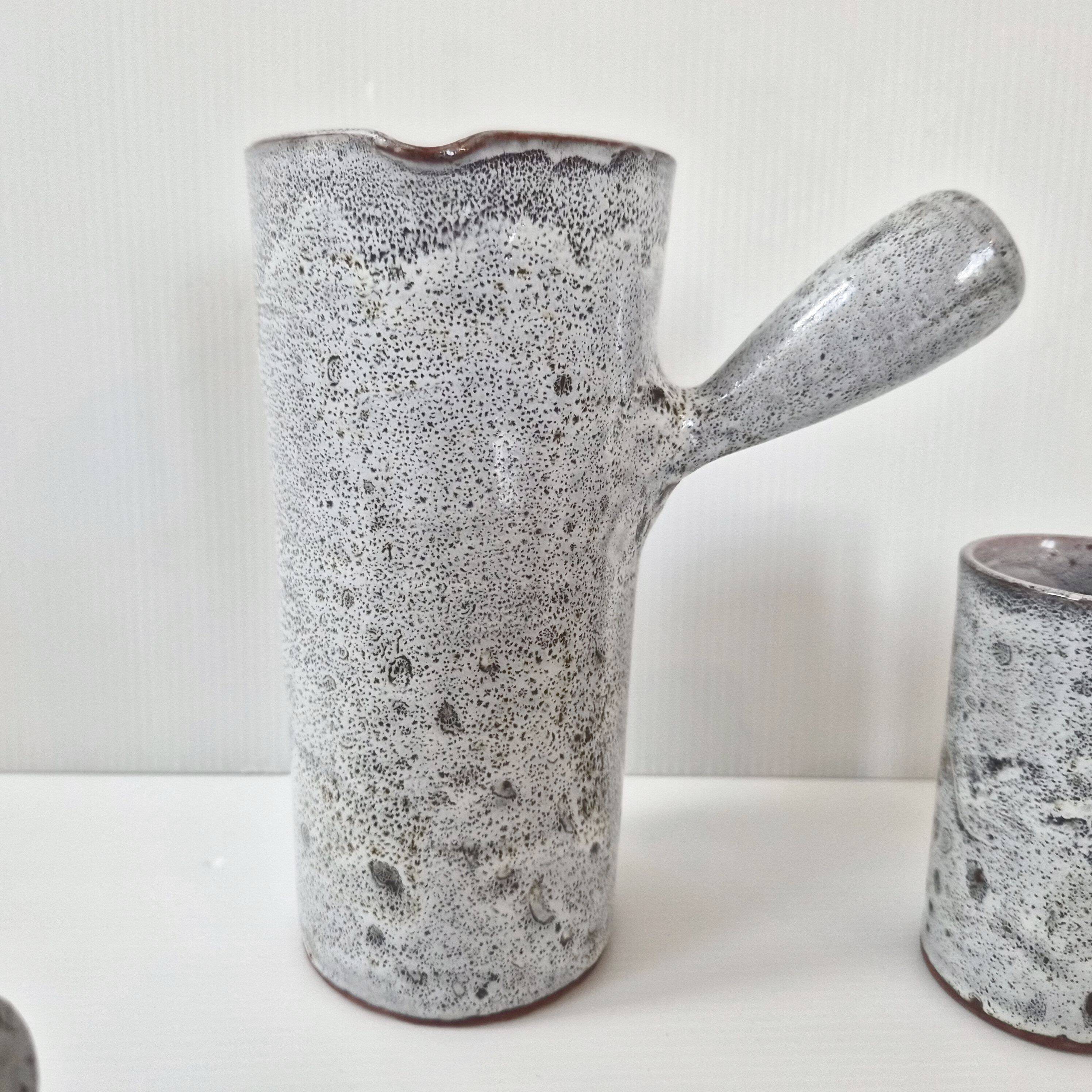 Vintage 1960s stoneware coffee set