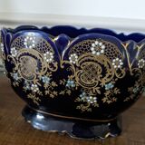 Planter set + 2 enameled ceramic pots