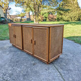 Buffet en rotin et cannage