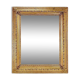 Large gilded wood and stucco mirror with foliage