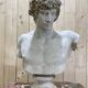 Buste D’Antinous dit Antinoüs Dicouen en plâtre modèle du Louvre