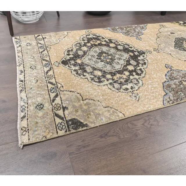 Tapis kilim oushak turc vintage en laine