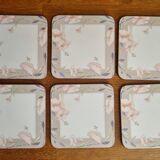 6 vintage pimpernel new taupe coasters