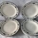 Lot of 8 flat plates and 8 hollow plates in ancient blue salins earthenware