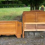 Lot of art deco style headboards and footboards