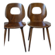 Paire de chaises Baumann modèle "Oeil" distribution Henri Julien