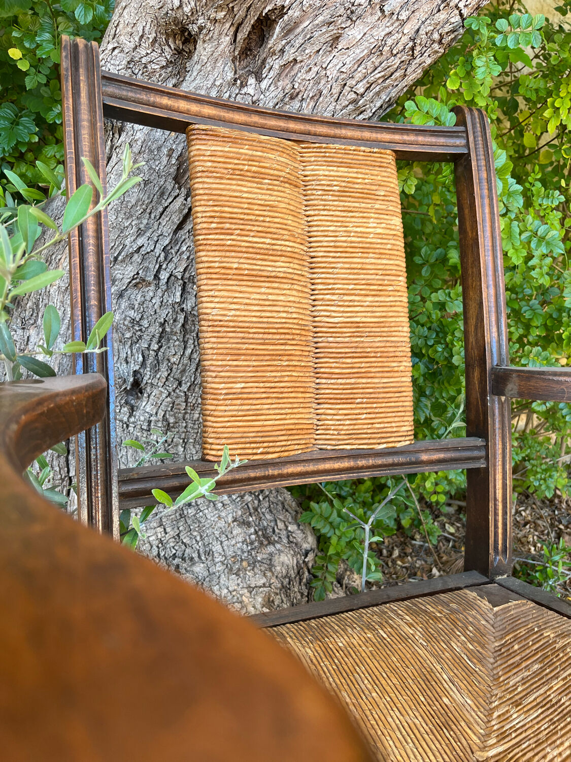 Pair of neo-Basque armchairs from the 1950s