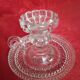 Glass candle holder