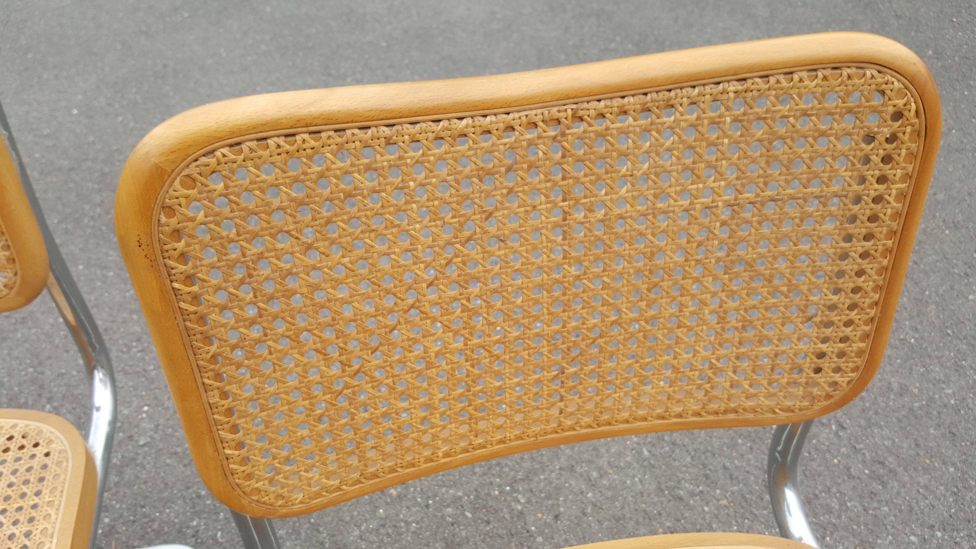 Pair of B32 chairs by Marcel Breuer