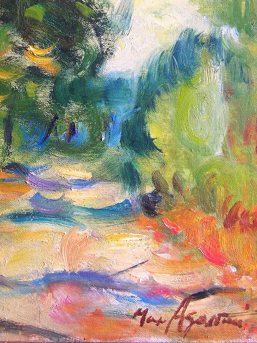 Landscape of max agostini (1914-1997) school of crozant (creuse)