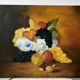 Oil painting on canvas vintage still life