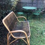 Vintage bamboo bench