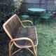 Banquette bambou vintage