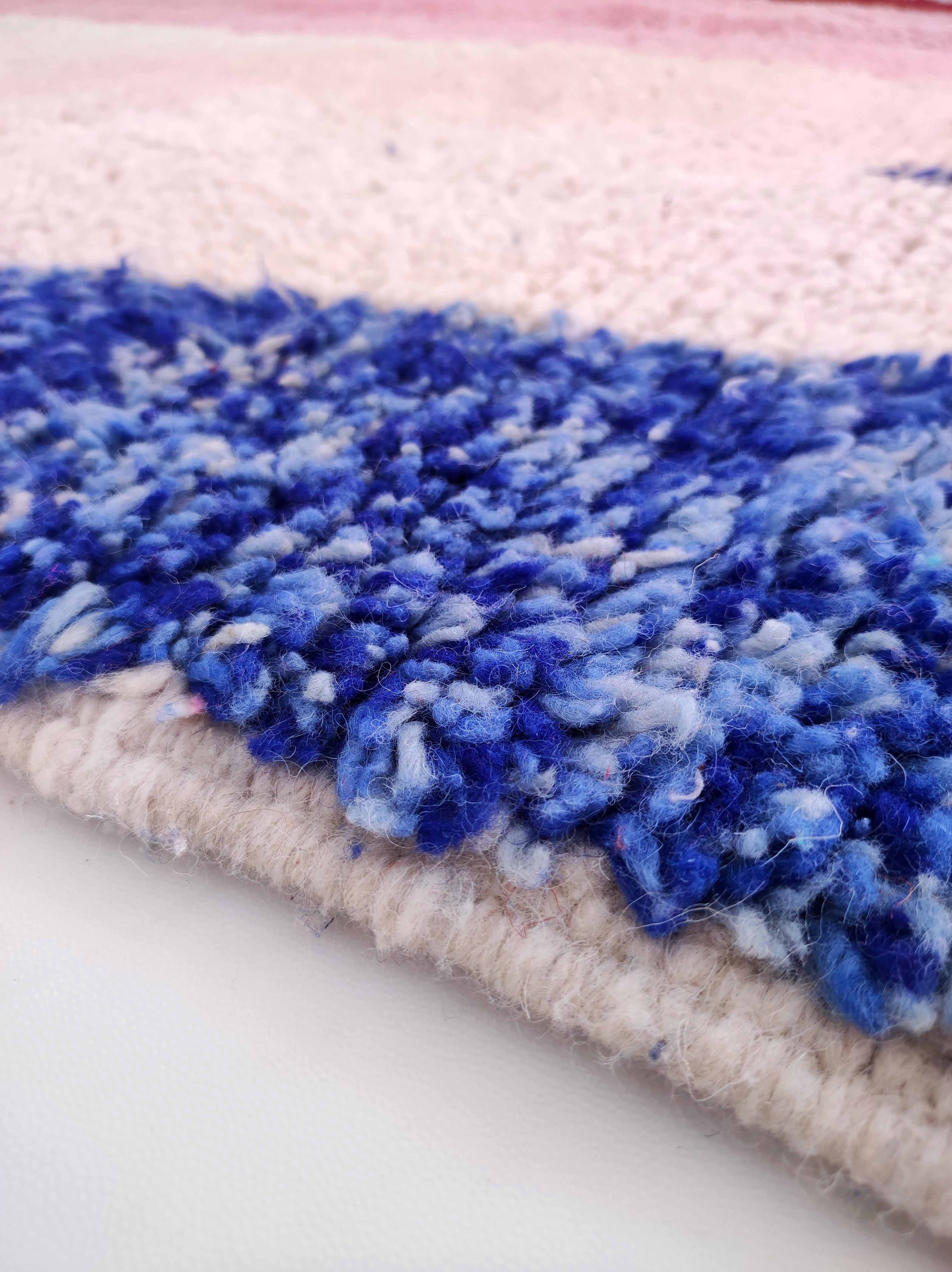 Moroccan Berber carpet Beni Ouarain with colorful patterns