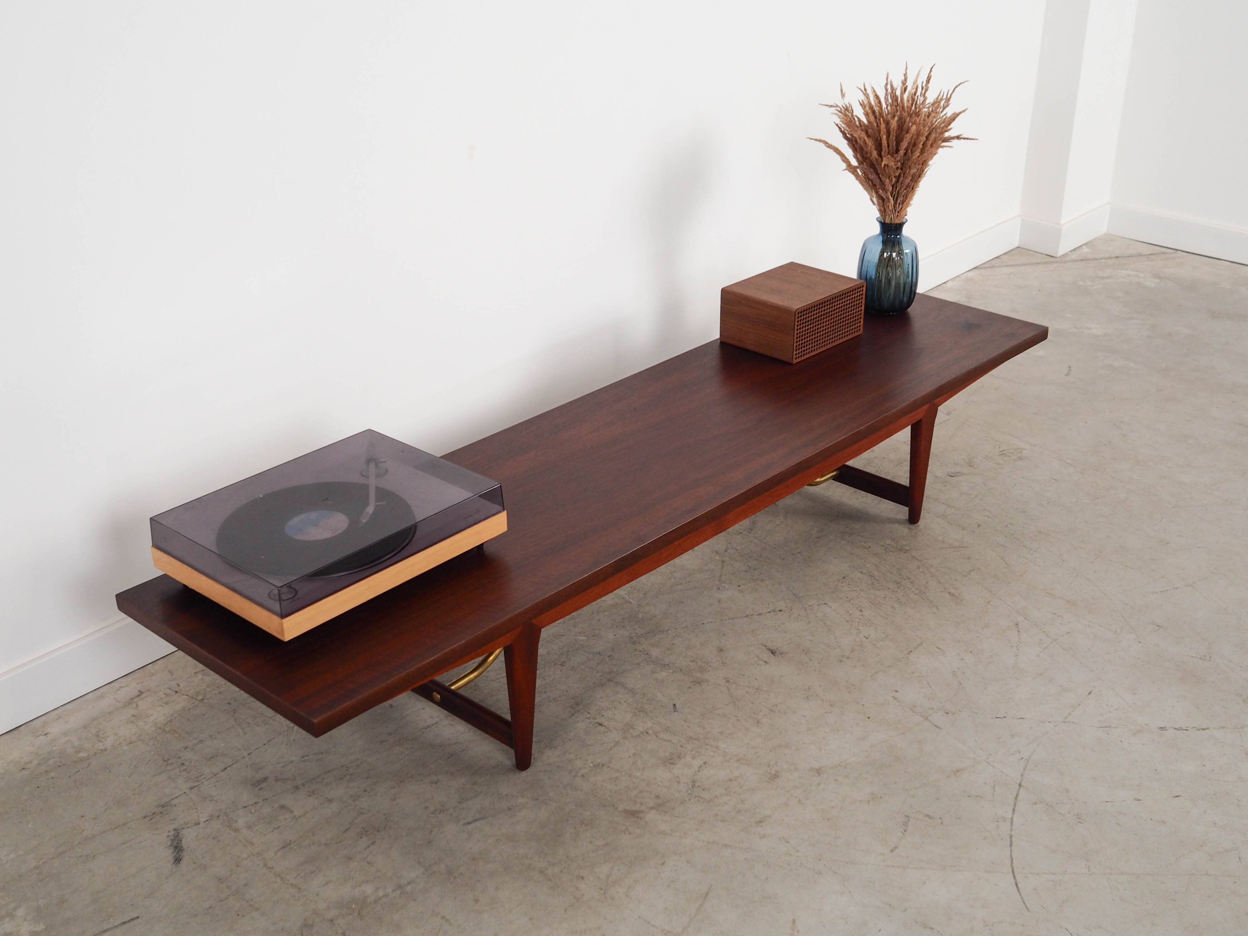 Teak lowboard, Danish design, 1980s, made in Denmark