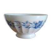 Old bowl, floral decorations