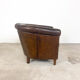 Vintage sheep leather club chair Assen