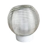 Spherical slanted industrial wall lamp, DZPE, Poland, 1970s.