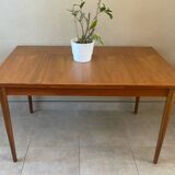 Vintage teak table with extensions