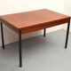 Table à manger extensible des années 1960 en teck et métal
