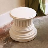Antique plaster pedestal column