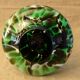 Murano scalloped colored glass decanter