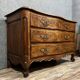 Curved Louis XV period chest of drawers in solid elm mid-18th century
