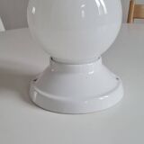 Opaline glass and ceramic wall light